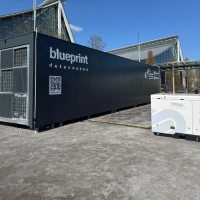 A modular data center  ready in the snap of a finger